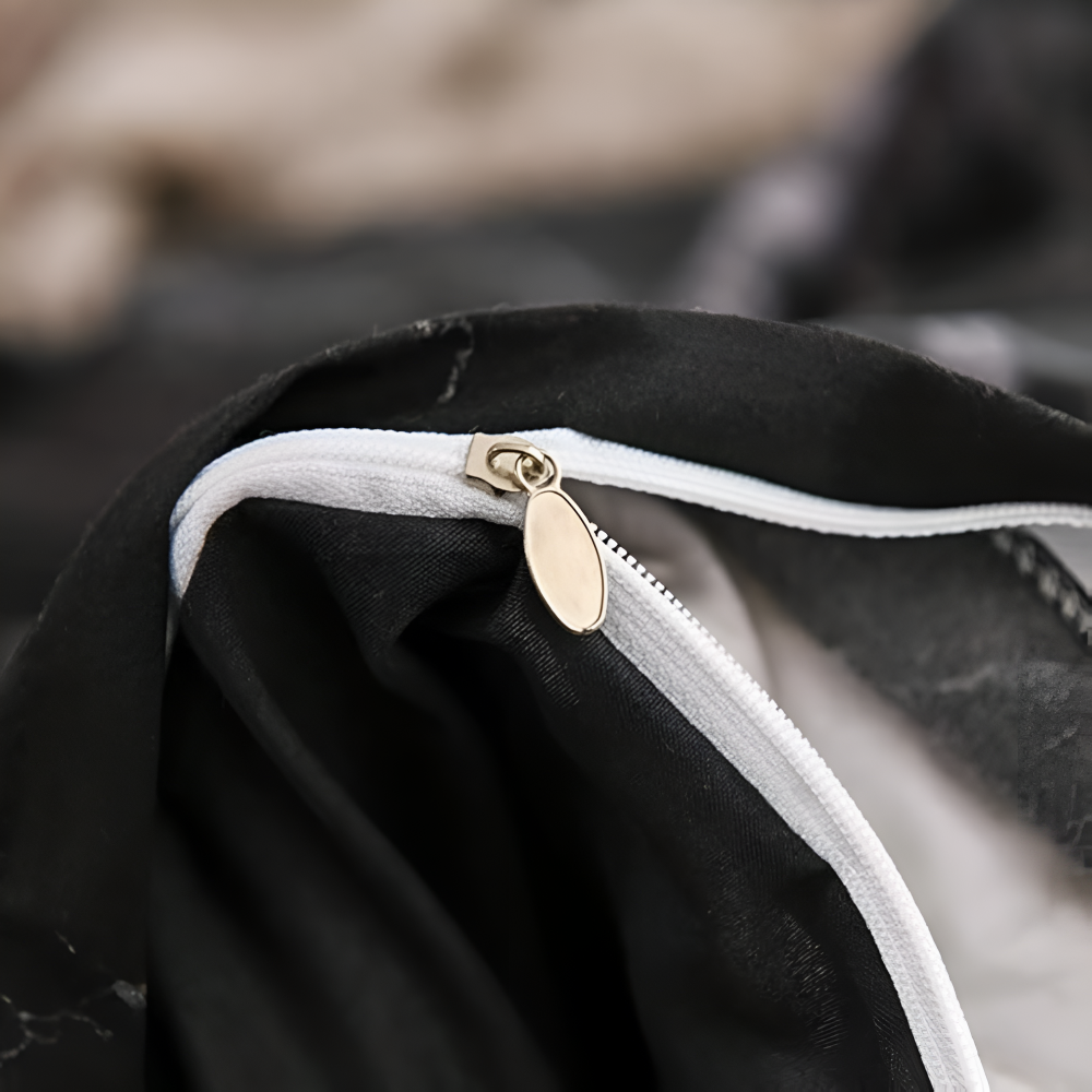Juego de ropa de cama moderno y suave de mármol