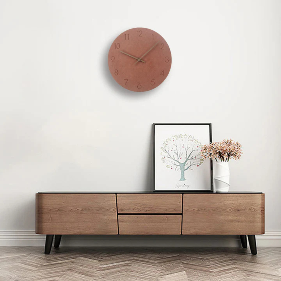 Elegant Minimalist Wooden Wall Clock - Image 1
