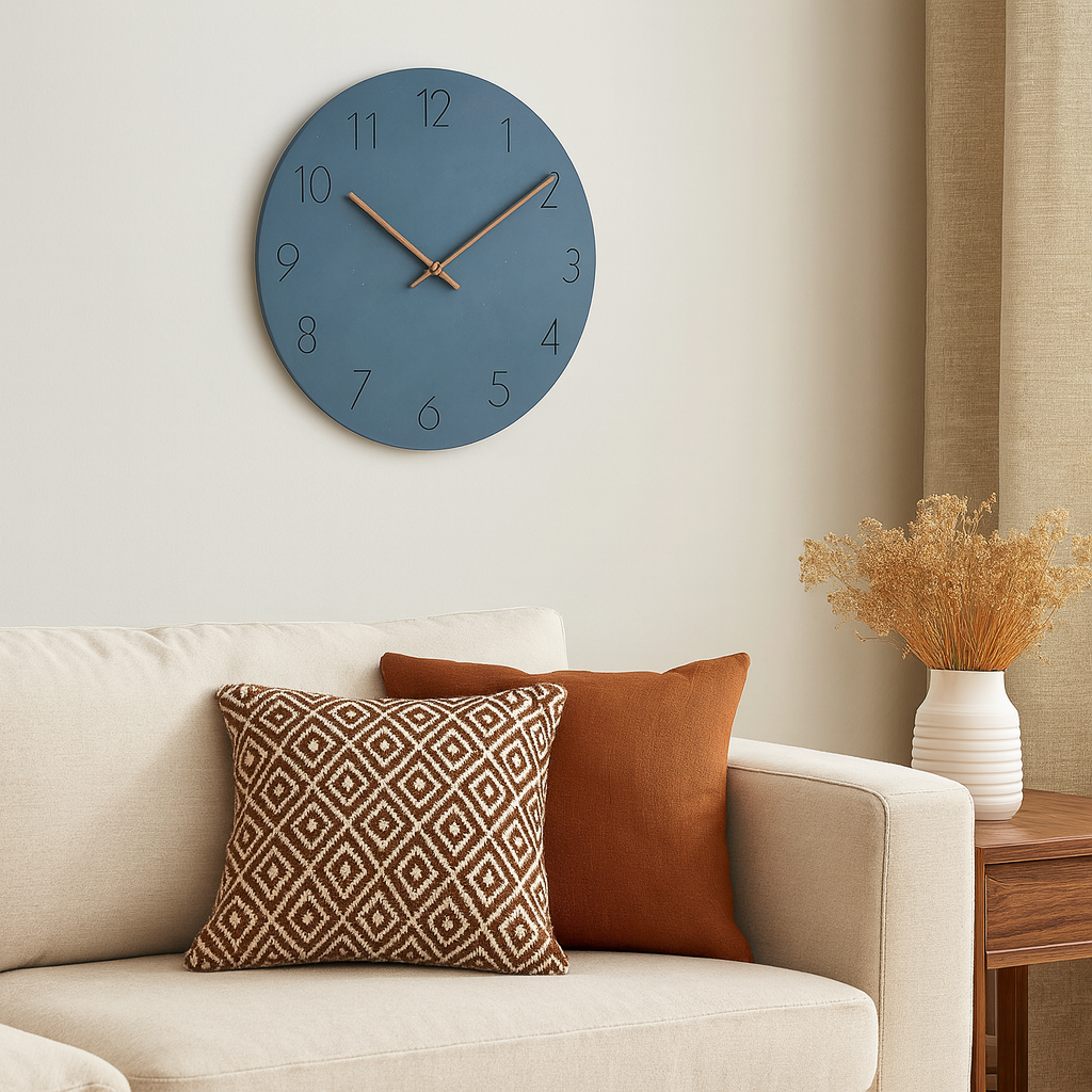 Wooden Minimalist Silent Wall Clock