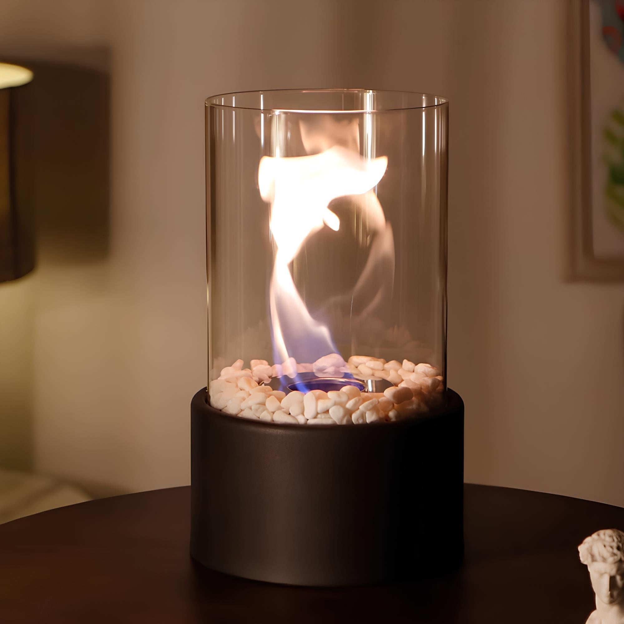 Glasöl-Lampe Dekorativer Tischkamin