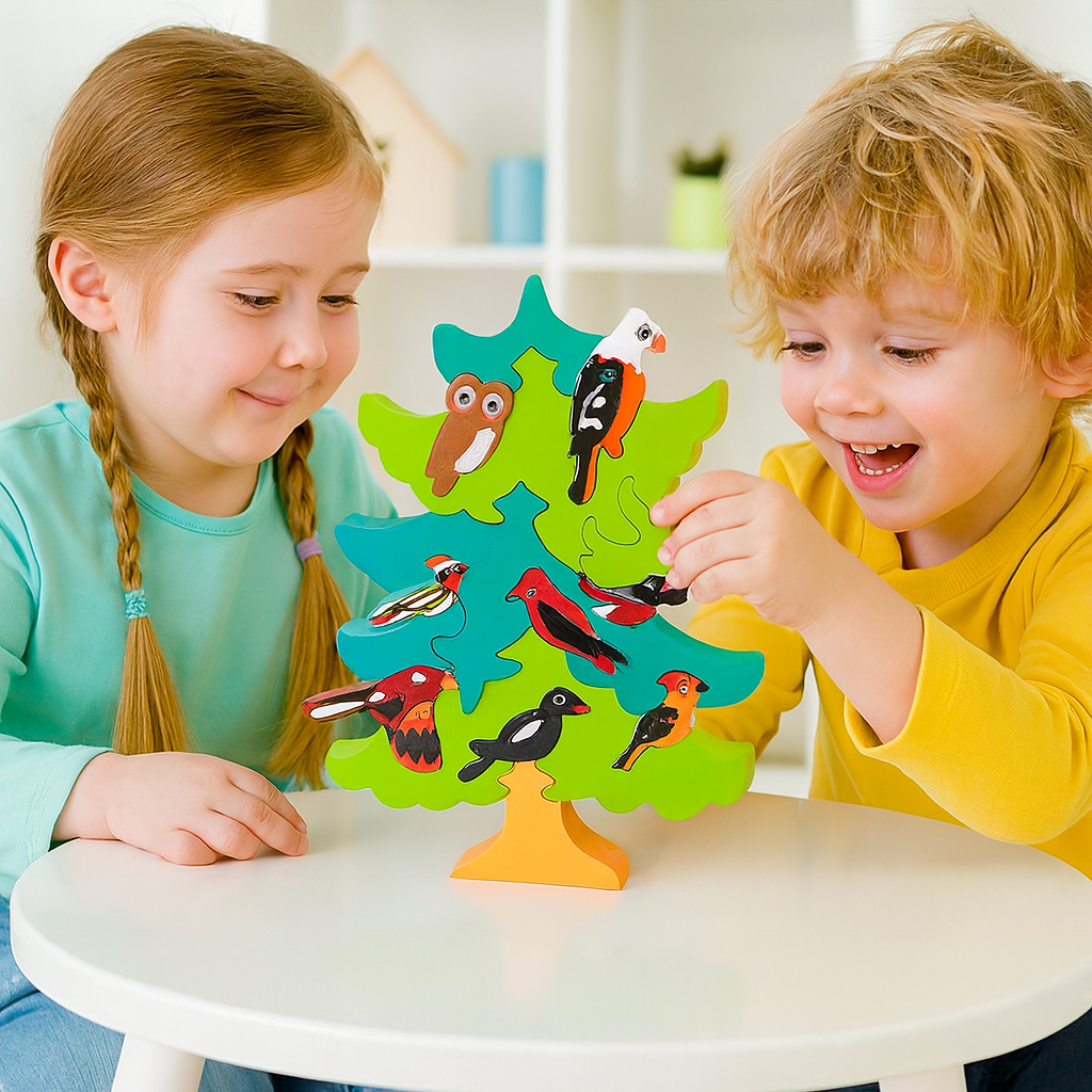 Jouet éducatif d'apprentissage puzzle en bois