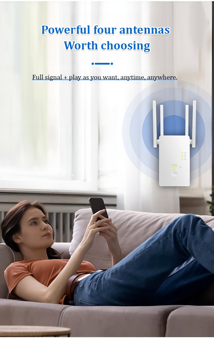 WiFiBoost – Dual-Band Signal Extender