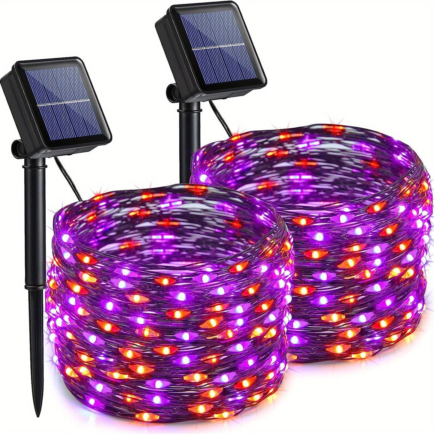 Outdoor Solar Powered Red Fairy Lights