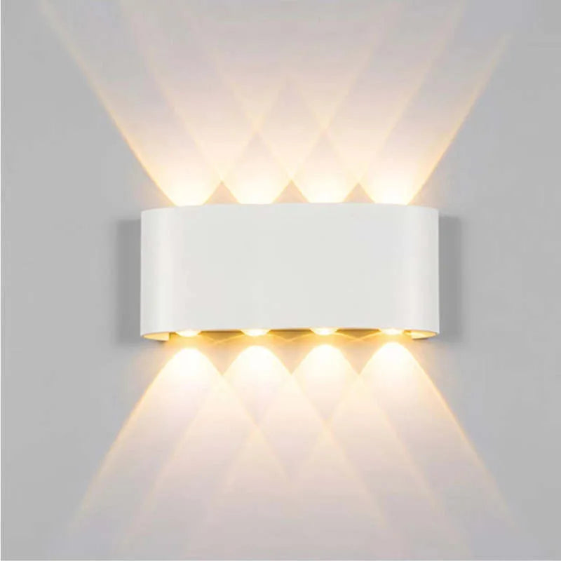 Applique murale moderne blanche lampe LED étanche