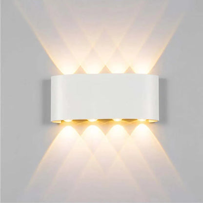 Applique murale moderne blanche lampe LED étanche