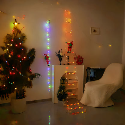 Guirlandes de Noël Échelle du Père Noël en Escalade Décorative