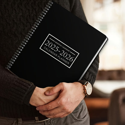 Planificateur mensuel en papier avec reliure spirale