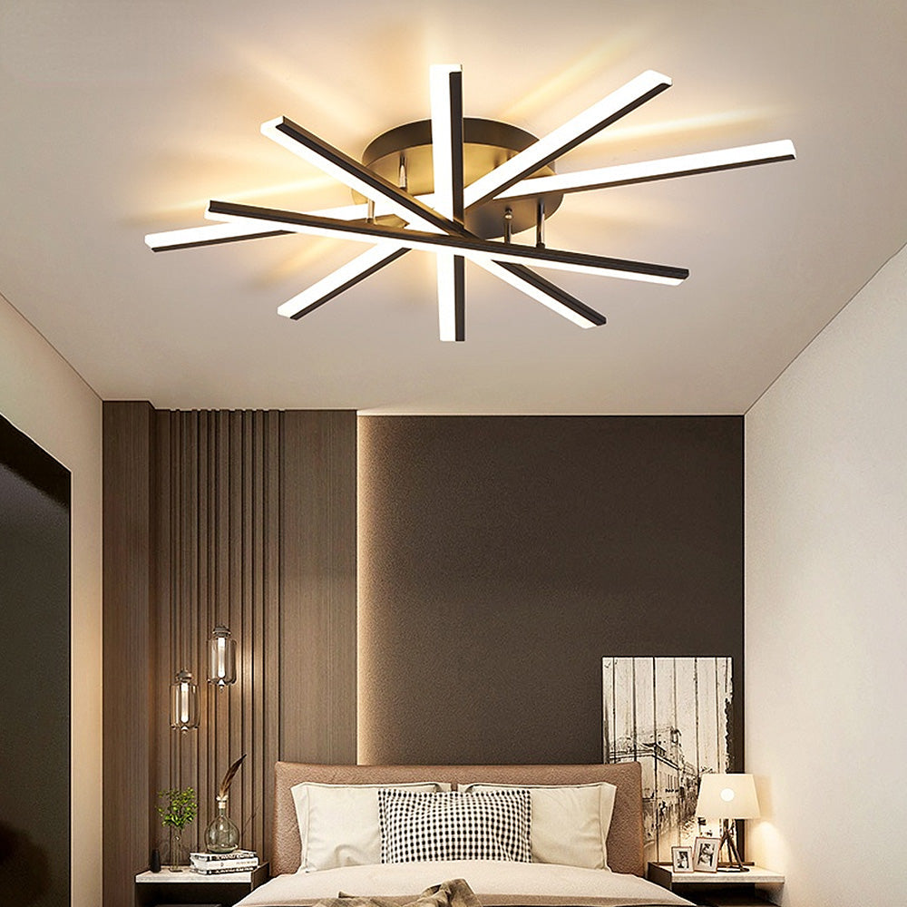 Nordic Minimalist Metal LED Ceiling Light: Stylish Creative Illumination for Modern Interiors