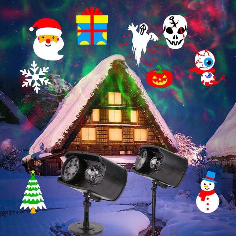 Christmas projector Lights Built-in patterns - cafematernity