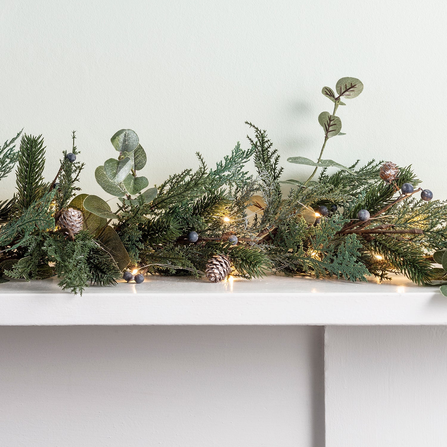 Decoraciones de Navidad Guirnalda con Luces Preiluminadas
