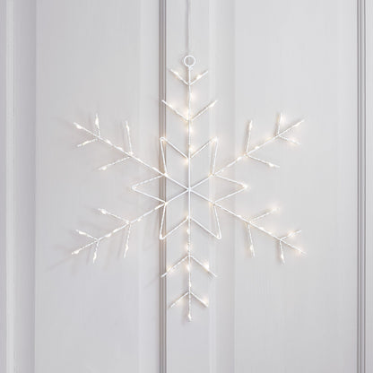 Décorations de Noël Affichage lumineux LED Flocon de neige