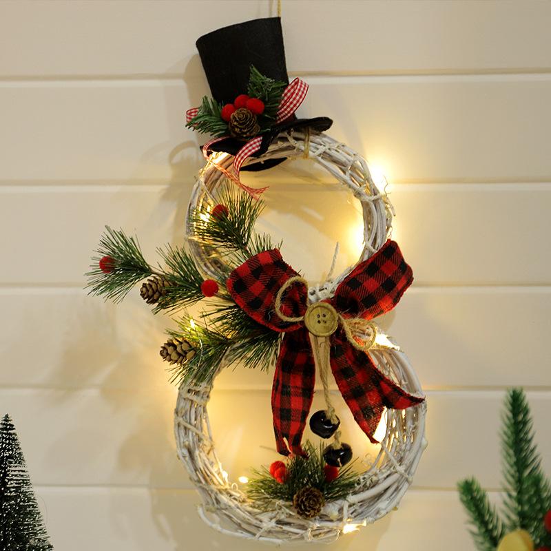 Christmas Wreath Door Decor Garland - cafematernity