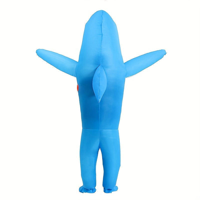 Disfraz inflable de tiburón unisex para Halloween | Divertido de cuerpo completo