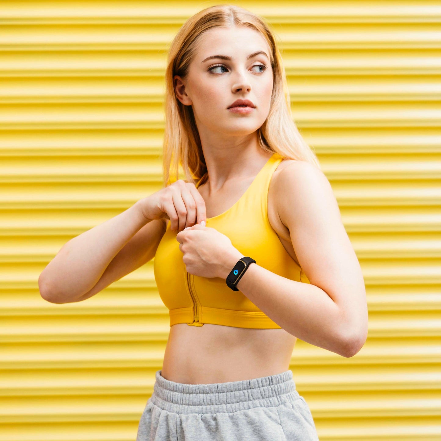 Tracker de fitness mince moniteur de fréquence cardiaque