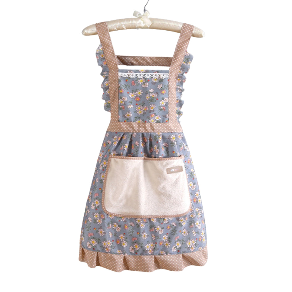 Tablier de cuisine en coton floral pour la cuisson