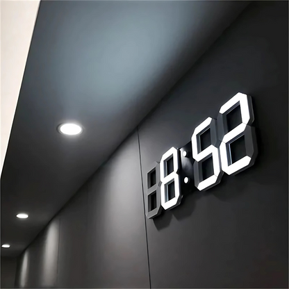 Horloge murale LED 3D numérique