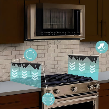 Couvercle d'écart de comptoir de cuisinière résistant à la chaleur