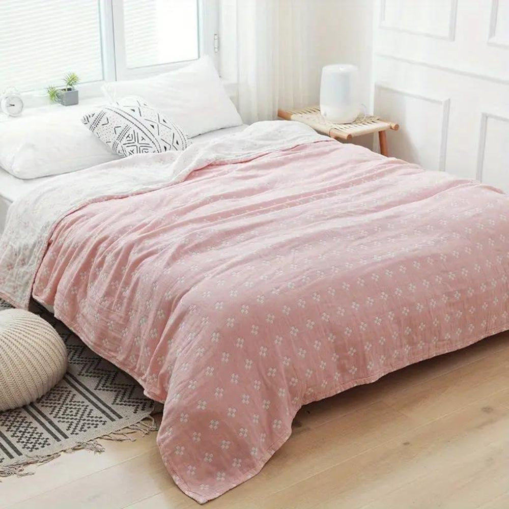 Baumwoll-Decke mit geometrischem Muster