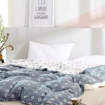 Baumwoll-Decke mit geometrischem Muster