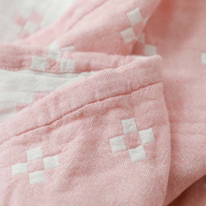 Baumwoll-Decke mit geometrischem Muster