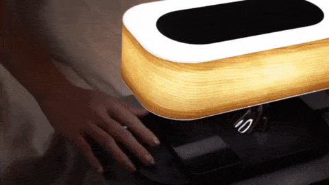Modern Wood Wireless Charging Table Lamp