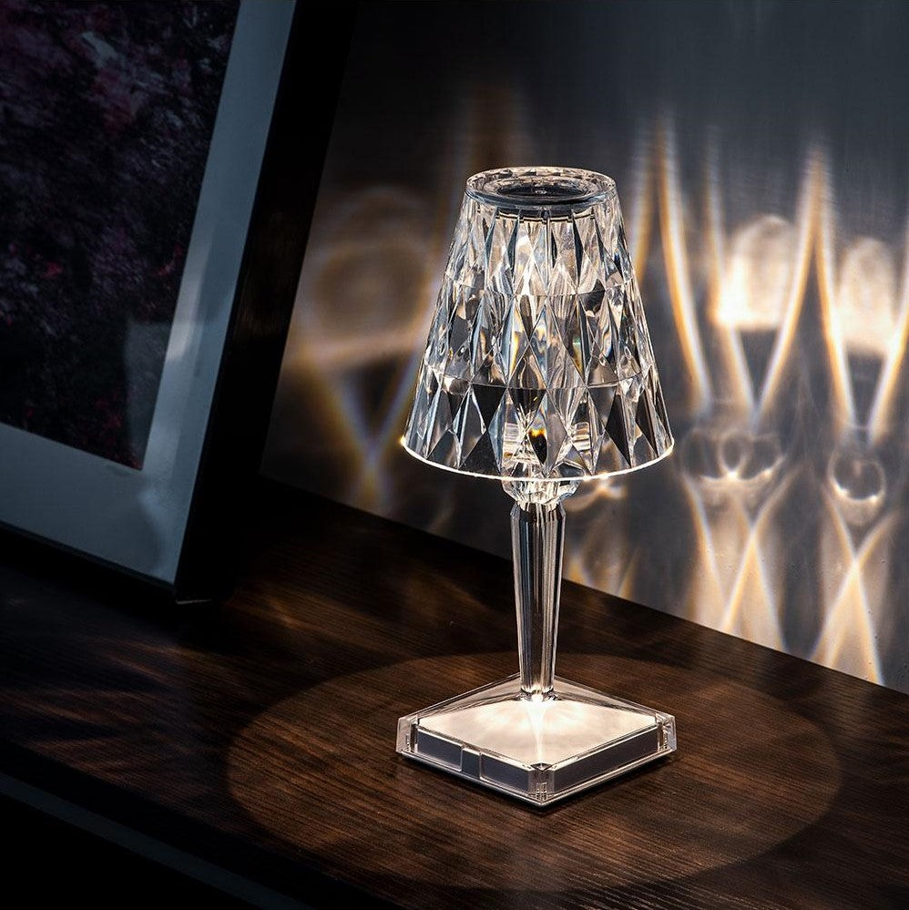 Kristalleffekt LED-Tischlampe