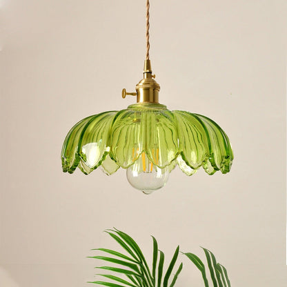 Pendant Light Vintage Glass Hanging Lamp