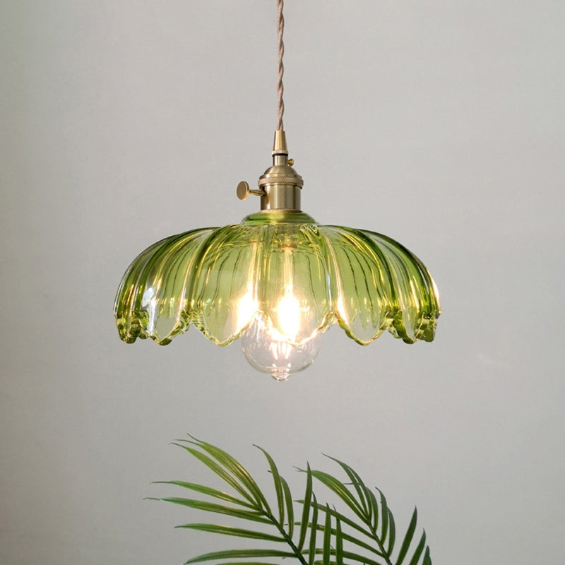 Pendant Light Vintage Glass Hanging Lamp