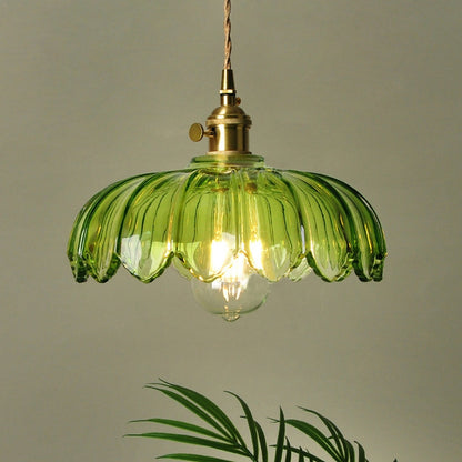 Pendant Light Vintage Glass Hanging Lamp