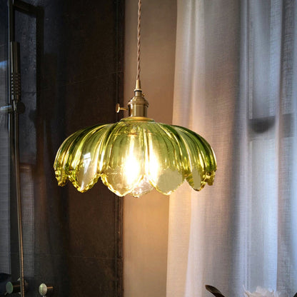 Pendant Light Vintage Glass Hanging Lamp