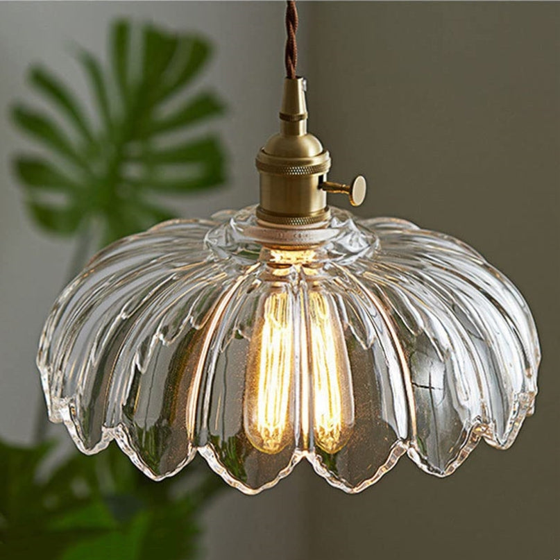 Pendant Light Vintage Glass Hanging Lamp