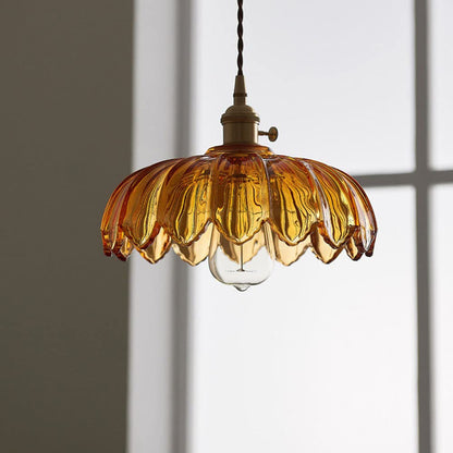 Pendant Light Vintage Glass Hanging Lamp