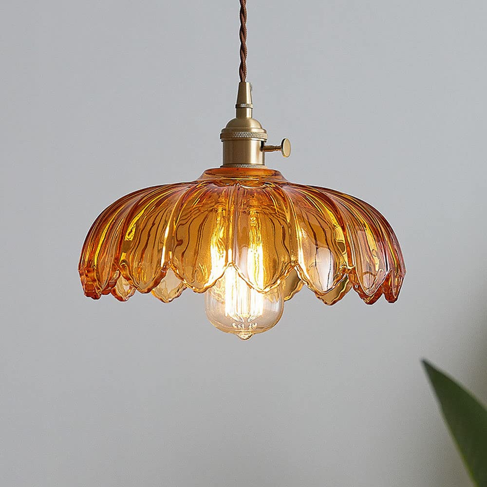 Pendant Light Vintage Glass Hanging Lamp