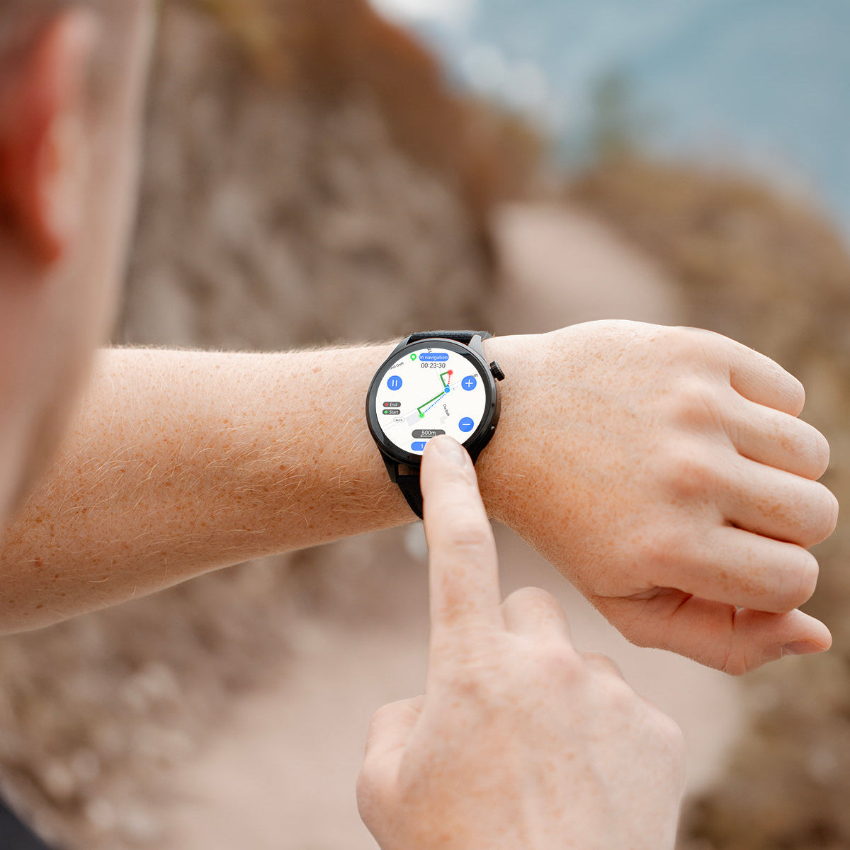 Montre intelligente GPS Suivi sportif Fonction d'appel