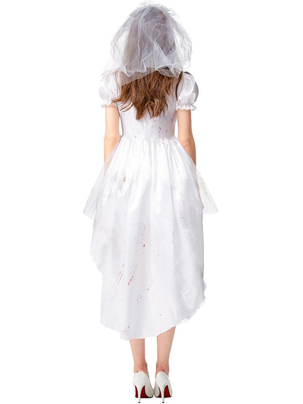 Vestido de Disfraz de Halloween para Mujer | Manga Abullonada