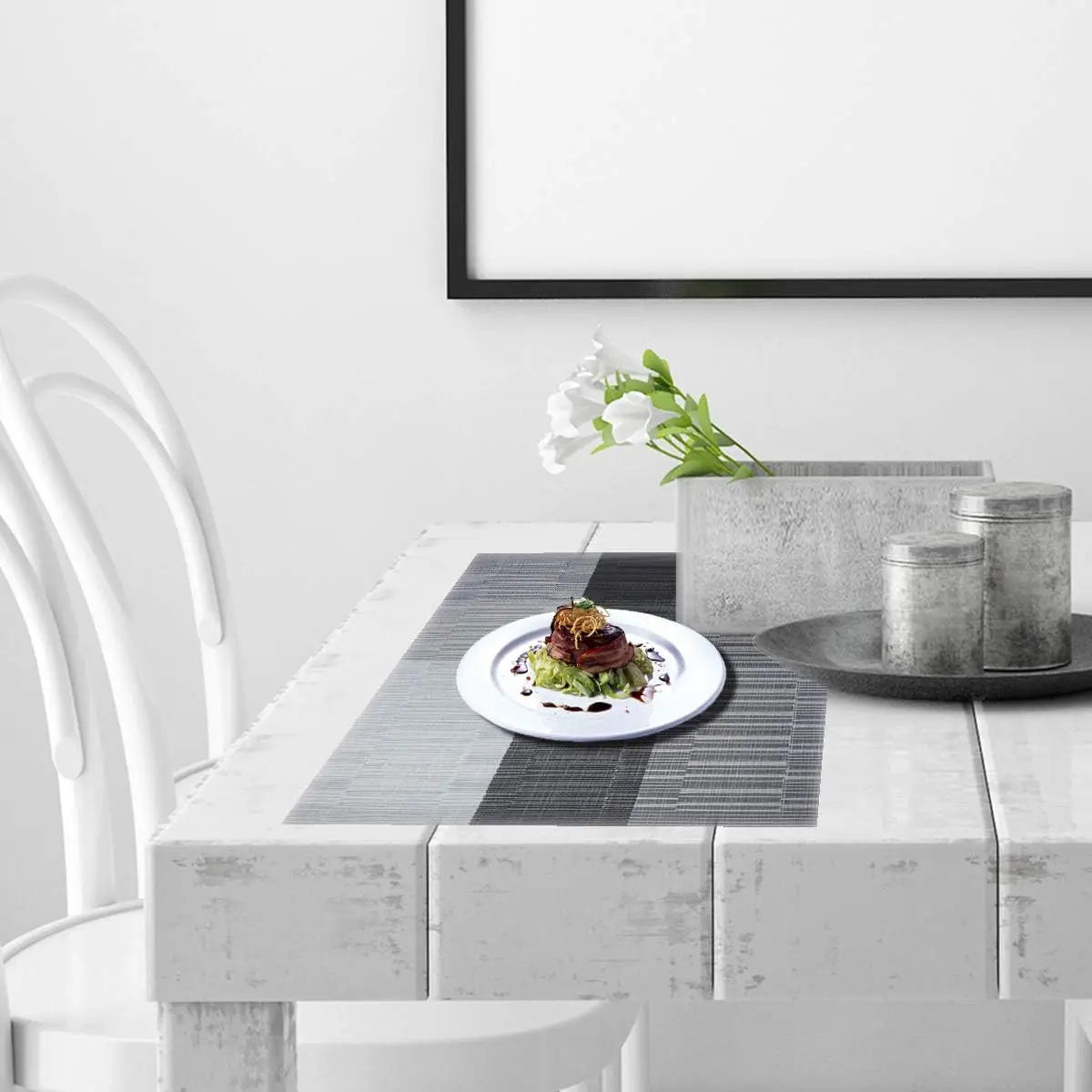 Washable Heat Resistant Vinyl Placemats Set