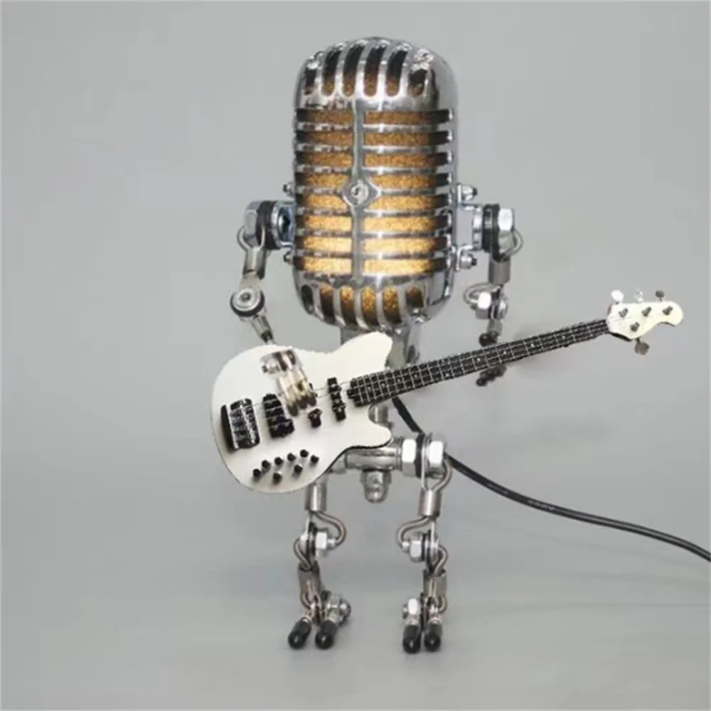 Tischlampe Roboter Metall Industrielles Design