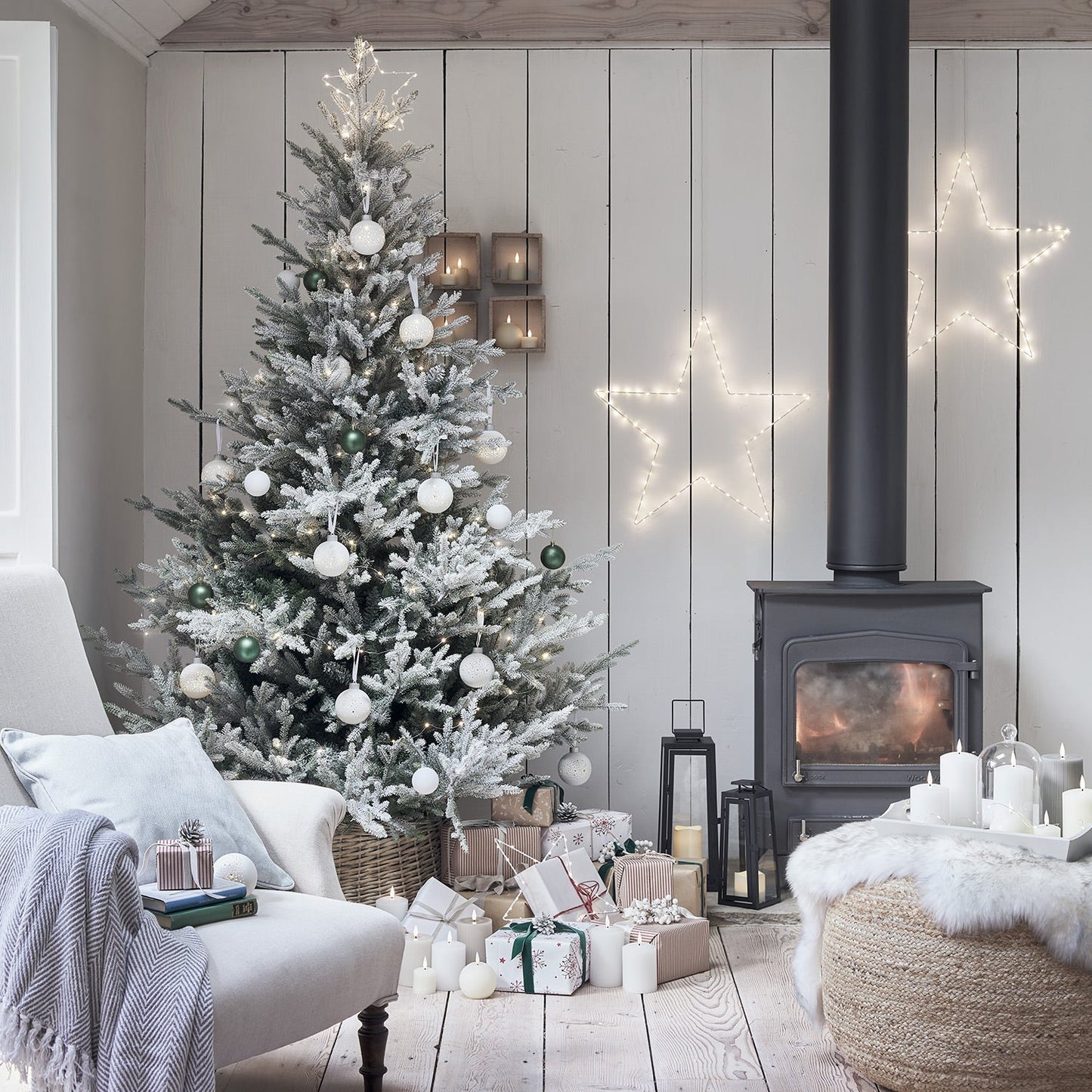 Décorations de Noël Étoile Lumière LED pour fenêtre