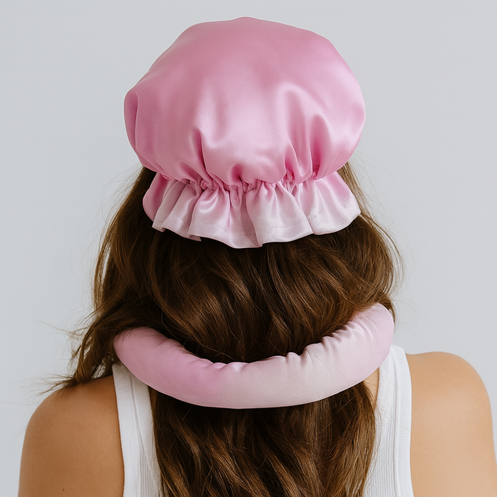 Zestaw satynowych lokówek bez użycia ciepła