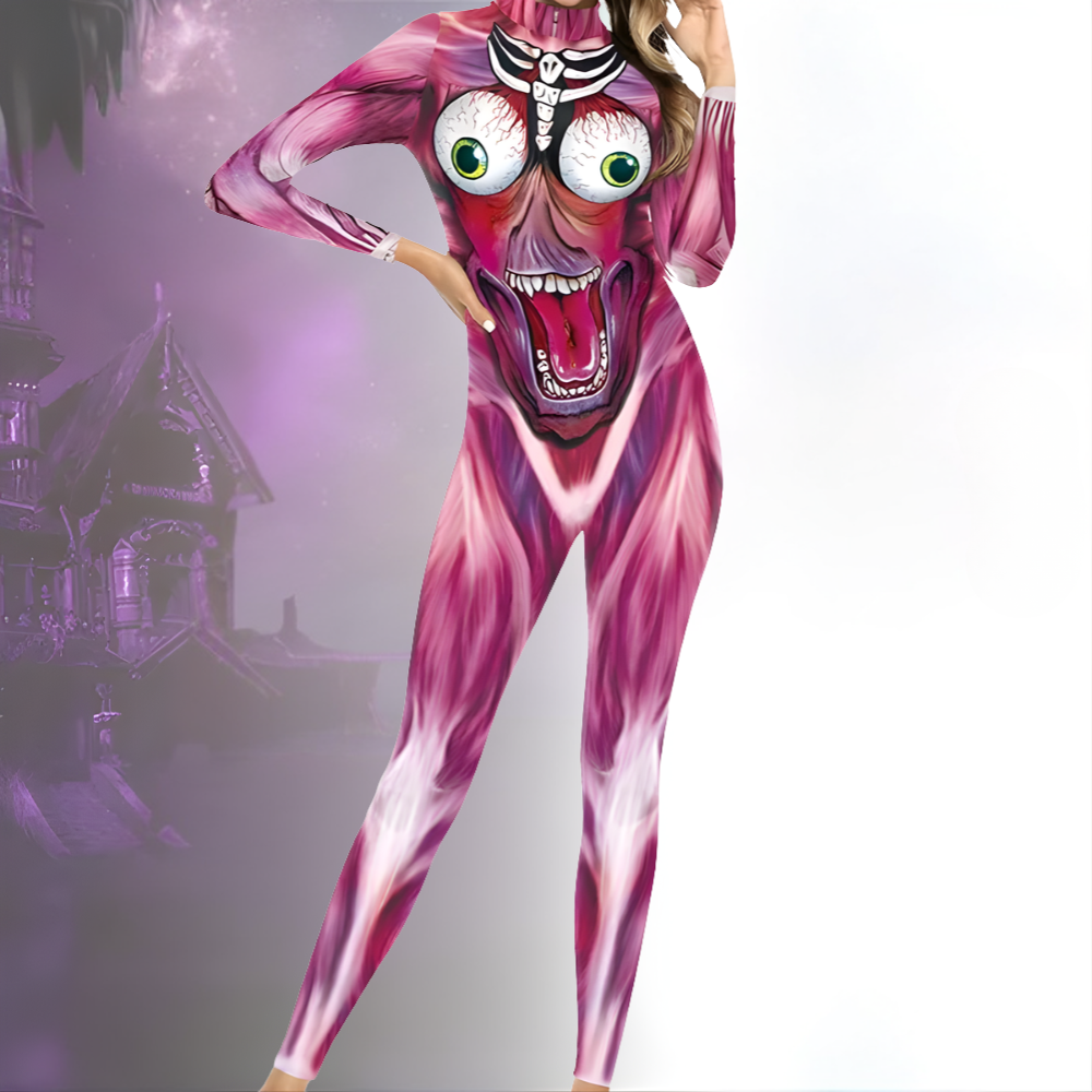 Combinaison de costume de monstre effrayant pour Halloween | Tenue de cosplay