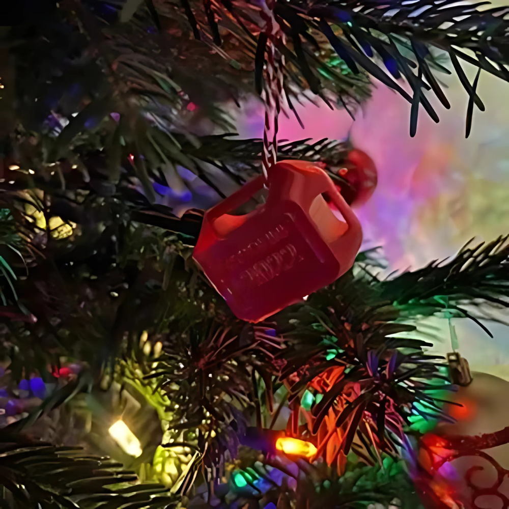 Christmas Funny Gas Can Money Ornament