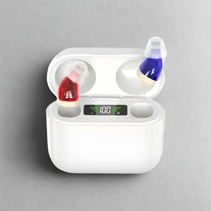 Hörgeräte diskret wiederaufladbar im Ohr