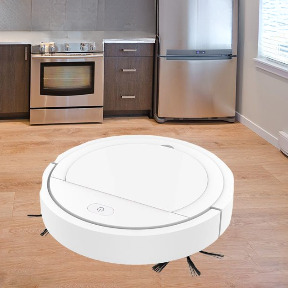 Aspirateur Robot Intelligent 3en1 Balai Sécheur Machine de Nettoyage de Sol