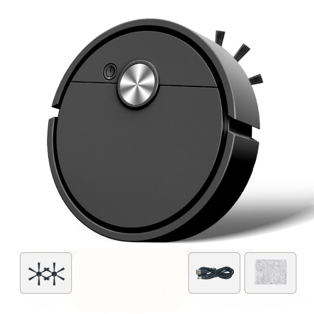 Aspirateur Robot Intelligent 3en1 Balai Sécheur Machine de Nettoyage de Sol