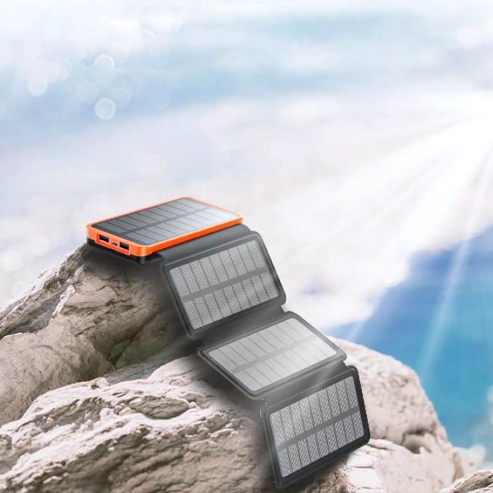 Tragbares Solar-Powerbank-Ladegerät
