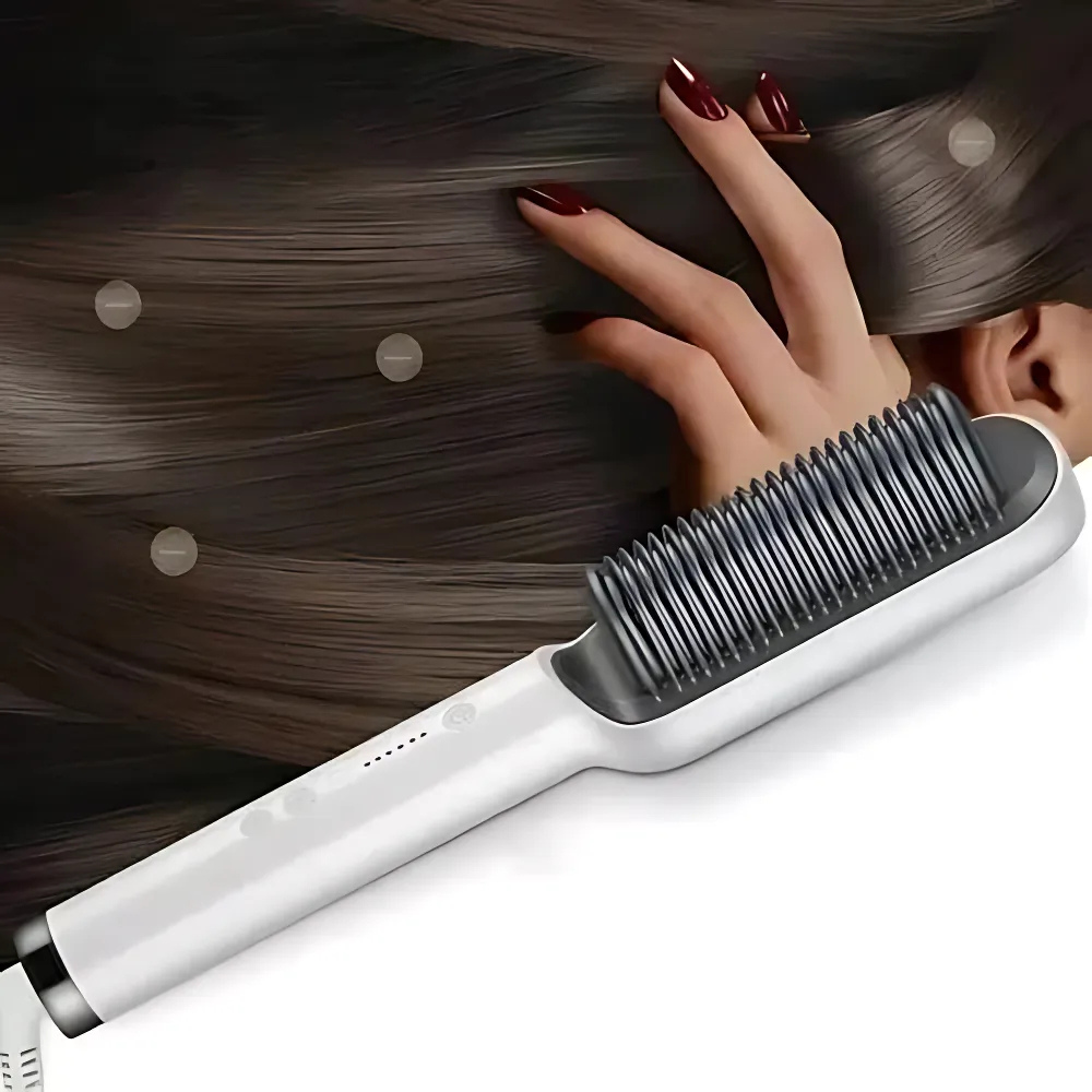 Hair Straightening Brush Ionic Styling Comb