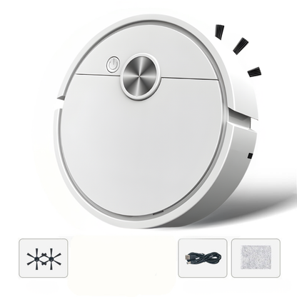 Aspirateur Robot Intelligent 3en1 Balai Sécheur Machine de Nettoyage de Sol