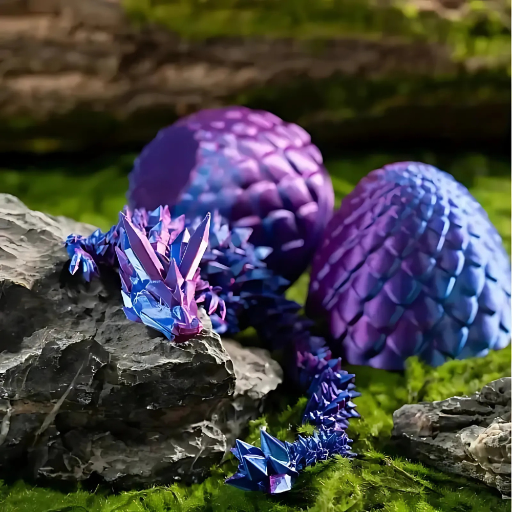 Dragon Egg Crystal Figurine 3D Printed Toy