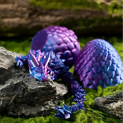 Dragon Egg Crystal Figurine 3D Printed Toy