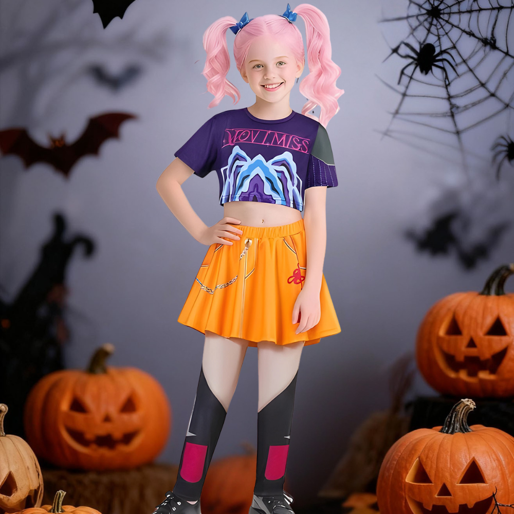 Kids Kpop Hunter Halloween Costume Set